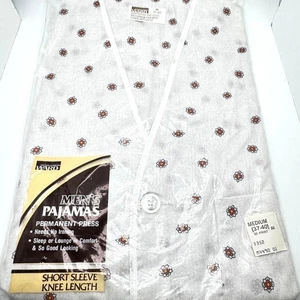 Pijama Montgomery Ward Para Hombres Manga Corta Hasta la Rodilla M 37-40 Nuevo Antiguo Stock De Colección - Imagen 1 de 7