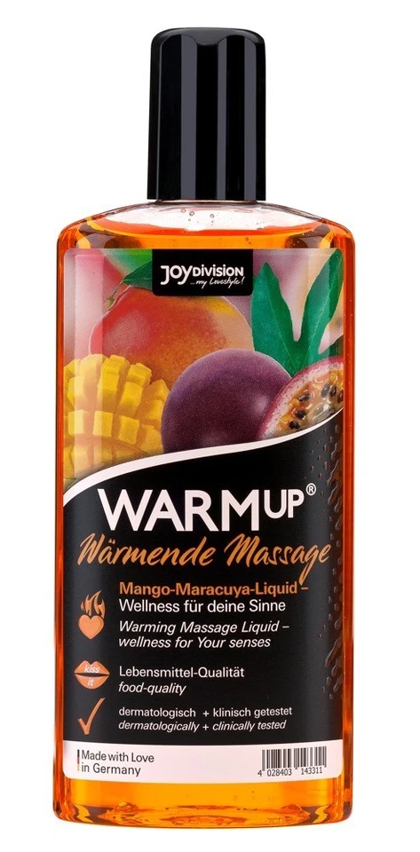 Olio per Massaggi Warmup Mango & Maracuya Sensazione Di Calore commestibile - Immagine 1 di 1