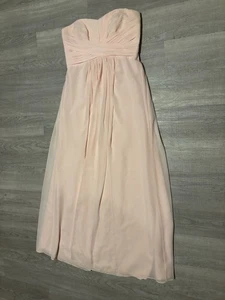 Davids Braut Brautjungfernkleid Gr. 12 hellrosa Trauzeugin Hochzeit Chiffon - Bild 1 von 9