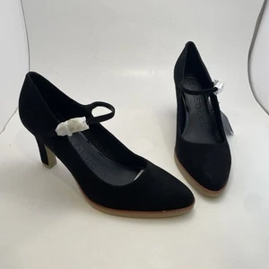 Aerosoles Lois Mary Jane Stiletto Pump Negro Gamuza Mujer’s Talla 7.5 - Imagen 1 de 10
