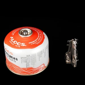 Soporte fijo de acero inoxidable para tanque de gas para camping al aire libre 19,00x19,00x4,00 cm - Imagen 1 de 12