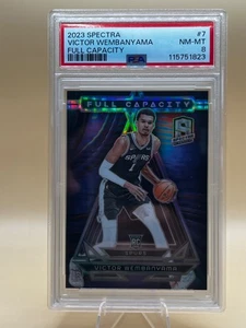 2023 Spectra Victor Wembanyama Full Capacity SSP Case Hit Low Pop PSA 8 Rookie - Picture 1 of 2
