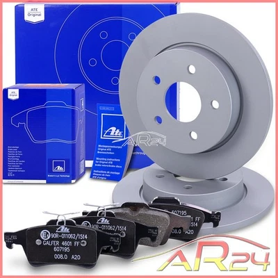 ATE DISCOS DE FRENO TRASEROS MACIZOS+PASTILLAS Ø265 POR FORD FOCUS C-MAX 03-07 - Imagen 1 de 4