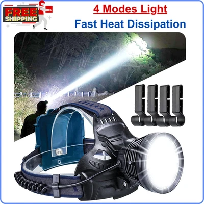 Перезаряжаемые фары головного света для высокой яркости супер яркий прожектор, 4 режима - Изображение 1 из 4