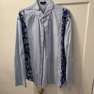 Versace Heritage Fit Long Sleeve Shirt 100%cotton Size 2Xl Made In Italy - Picture 1 of 8
