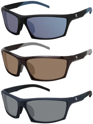 Gafas de sol Champion C-Tech polarizadas rectangulares deportivas envolventes para hombre - CU5142 Foto 1 de 3