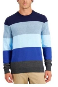 Club Room Herren Pullover Neuheit Farbblock Streifen blau Kombi Größe Small NEU - Bild 1 von 2