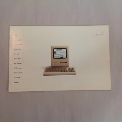 Vintage 1980's Radius Inc Apple Macintosh Computer Monitor Display Sales Booklet - Image 1 of 4