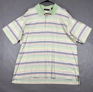 Polo de golf Alan Flusser para hombre extra grande XL verde azul rosa manga corta - Imagen 1 de 12