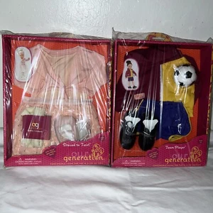 Our Generation Puppe Teamplayer Fußball Outfit Ball & Dress up Twirl 18" Puppen - Bild 1 von 6