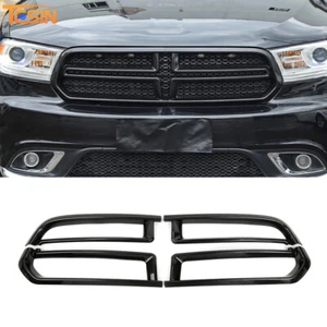 Carbon Fiber Front Grill Inserts Cover Trim Accessories for Dodge Durango 11-20 - Picture 1 of 10