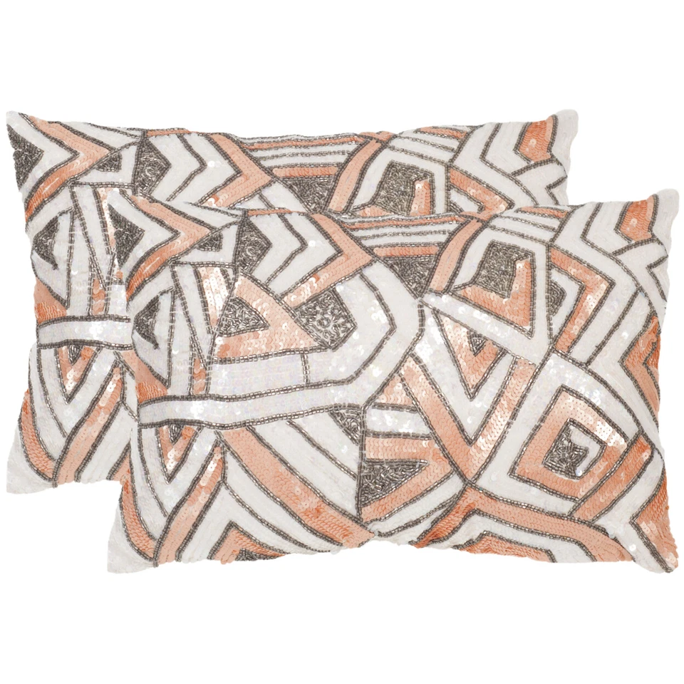 SAFAVIEH Ricci Art Deco Pillow Set of 2 | Organza | - Image 1 of 2