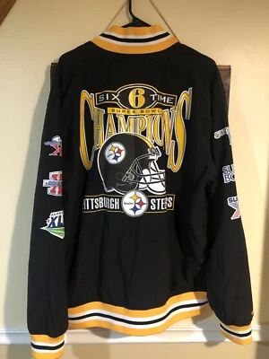 Chaqueta Mitchell And Ness Throwbacks Pittsburgh Steelers Team History XL nueva sin etiquetas Foto 1 de 4