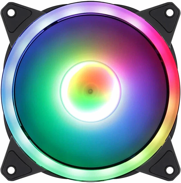 Jedel 120mm Dual Ring LED PC Cooling Fan (‎FAN-12CM-RGB)