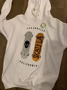 H & M White Hoodie Size 14 Y - Picture 1 of 6
