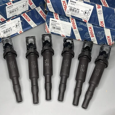 OE Bosch Ignition Coil 6PCS 0221504464 For BMW 745I 745LI 750I 760I X3 X5 Z4 - Image 1 of 4