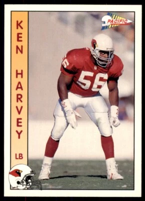 1992 Pacific Ken Harvey Phoenix Cardinals #244 - Image 1 of 2