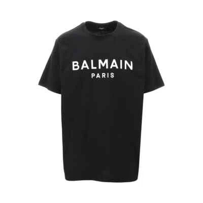 BALMAIN T-SHIRT UOMO TAGLIA L COLORE NERO CON LOGO BINACO  - Imagen 1 de 3