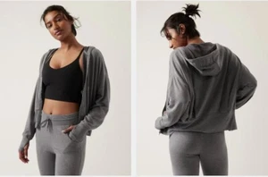 Athleta NWT Women's Balance Sweatshirt Size Med Tall Color Medium Grey Heather - Picture 1 of 1