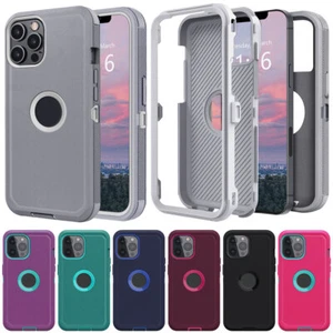 For Apple iPhone 11 Pro Max Case Heavy Duty Shockproof Hard Rubber Rugged Cover - Picture 1 of 54