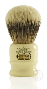 Pennello Da Barba Simpson Chubby Super Badger - 2 - Foto 1 di 2