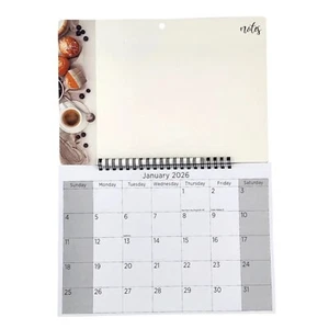 2024 großer Monatsplaner Qualität Kalender Wandhängung mit Memobrett Donuts - Bild 1 von 7