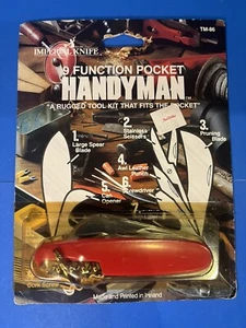 Vintage 1985 Imperial Schrade 9 Function Handyman Multitool Knife Ireland TM-86 - Picture 1 of 10