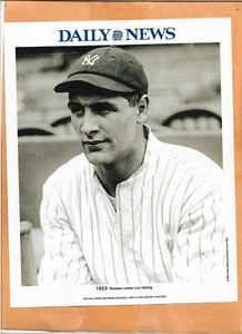 LOU GEHRIG NEW YORK YANKEES PHOTO SHEET BILL GALLO DAILY NEWS 2004 - Picture 1 of 2