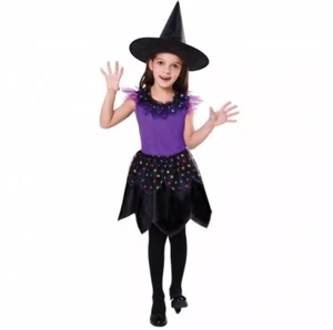 Youth Classic Purple Witch Halloween Costume Girls Large 10-12 - Picture 1 of 3