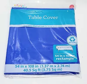 54 x 108" Disposable Plastic Rectangular Table Cover Tablecloth Birthday Party - Picture 1 of 2