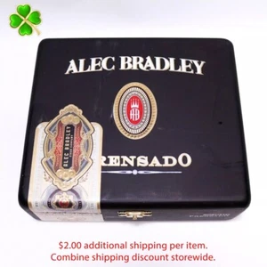 Caja de cigarros de madera vacía Alec Bradley Robusto Prensado 7" x 6" x 2,25" - Imagen 1 de 10