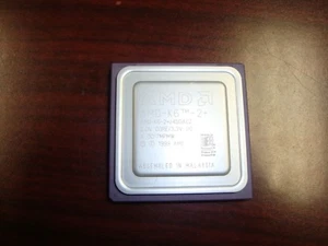 VINTAGE AMD K6-2+/450ACZ CPU 450MHz 128/100/2.0v Socket 7 24 years old but NEW - Picture 1 of 3