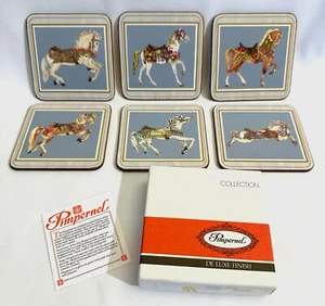 Pimpernel de Luxe Finish Karussell Pferde 6er Set Untersetzer Made in England - Bild 1 von 4