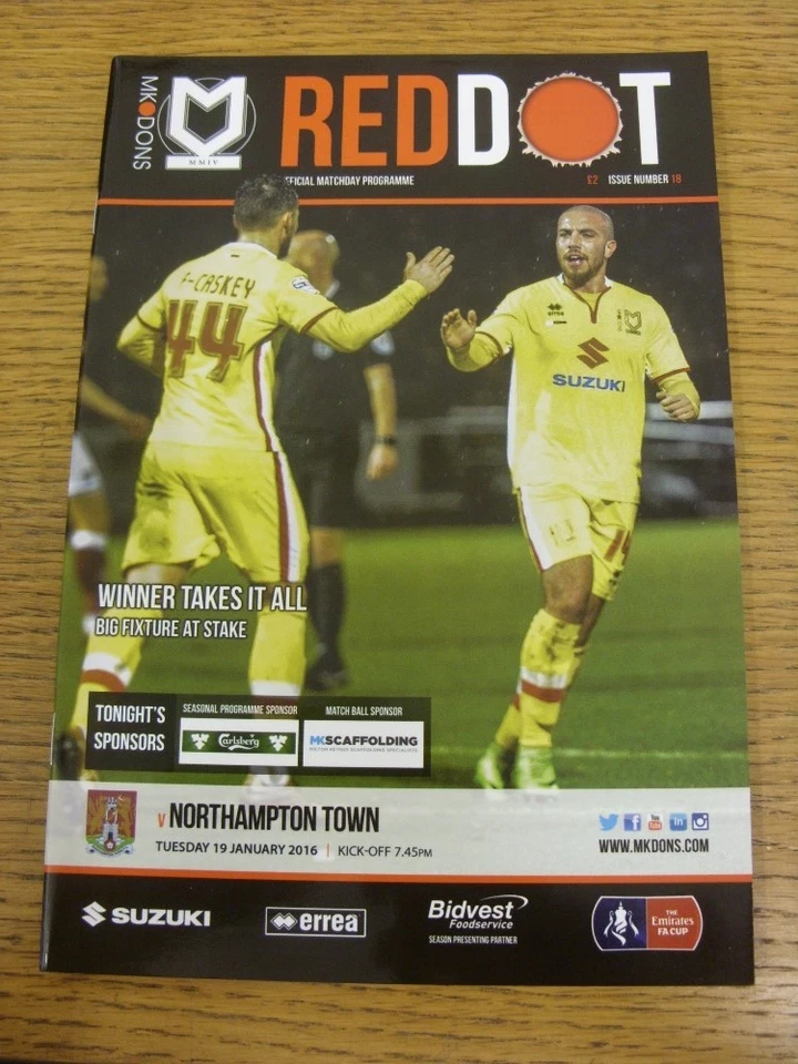 19/01/2016 Milton Keynes Dons v Northampton Town [FA Cup] . Bobfrankandelvis (ak - Image 1 of 1
