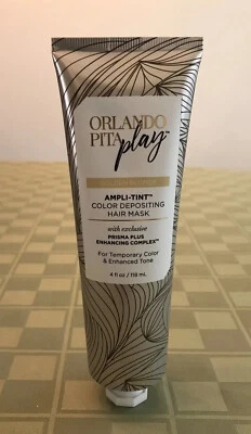 Orlando Pita Play GOLDEN BLONDE Ampli-Tint Color Depositing Hair Mask 4oz RARE - Image 1 of 4
