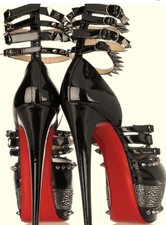 red bottom spike heels