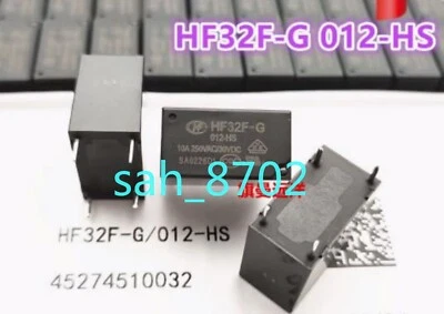 5 PCS NEW HF HF32F-G 012-HS relay 12VDC power 10A 4-pin - Image 1 of 2