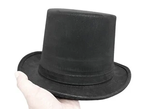 ROCK STAR SLASH GUITAR COSTUME TOP HAT PREMIUM QUALITY COACHMAN HAT FITS ALL - Picture 1 of 12