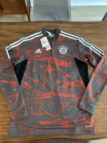 NWT Adidas FC Bayern Munchen Munich Condivo 1/4 Zip Training Large Men’s Soccer Cover