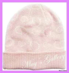 Guess Handbag Logo Cuffed Rib Knit Beanie Beanies Hat Cap Warmer Ribbed NWT - Picture 1 of 2