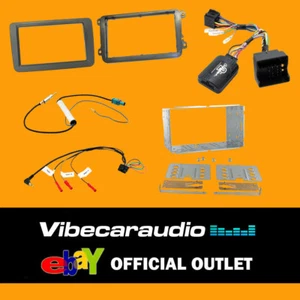 Volkswagen Golf Mk5, Mk6, Passat, Jetta Double Din Car CD Stereo Fitting Kit - Picture 1 of 1