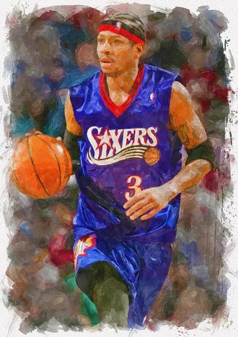 NBA PHILADELPHIA 76ERS ALLEN IVERSON BASKETBALL DECOR FRIDGE MAGNET #1 Cover