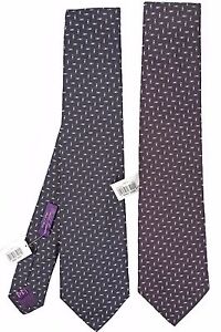 NEW Ralph Lauren Purple Label Silk Tie!  *Navy or Purple*  Made in Italy