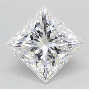 Lab Grown 1.05 Ct PRINCESS Cut IGI Certified CVD Diamond G Color VS1 Clarity - Picture 1 of 12