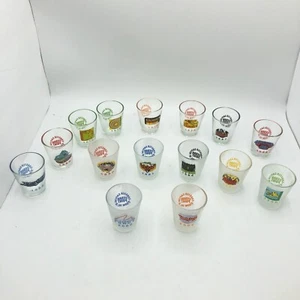 Cedar Point Coaster Capital Of The World Shot Glasses Frosted Clear YOU CHOOSE - Picture 1 of 23