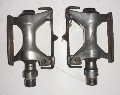 Coppia pedali marcato OFMEGA mod. MASTER per bici corsa epoca BIANCHI MAINO - Immagine 1 di 3