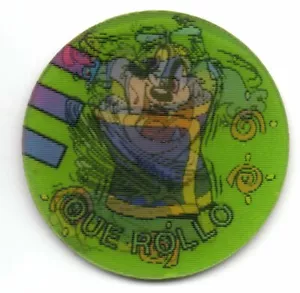 QUE ROLLO #137 MAGICTAZO TINY TOON 1994 MAGIC TAZO MATUTANO ALABEADO - Imagen 1 de 2
