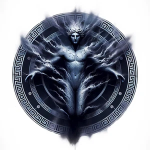 Lelantos Griechischer Gott der Luft Aufkleber - Altgriechischer Gott Aufkleber - 3" Griechenland Aufkleber - Bild 1 von 1