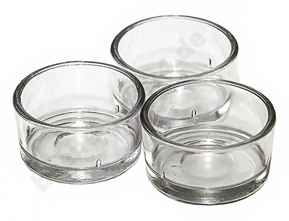 Teelichthalter Teelichtglas klar Teelichtgläser 40mm für Standard Teelichtkerzen - Bild 1 von 1