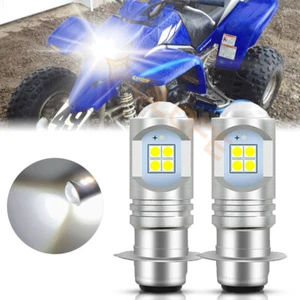 H6m White LED Headlight Bulbs Lights for Yamaha Blaster 200 1995-2006 High Power - Bild 1 von 10